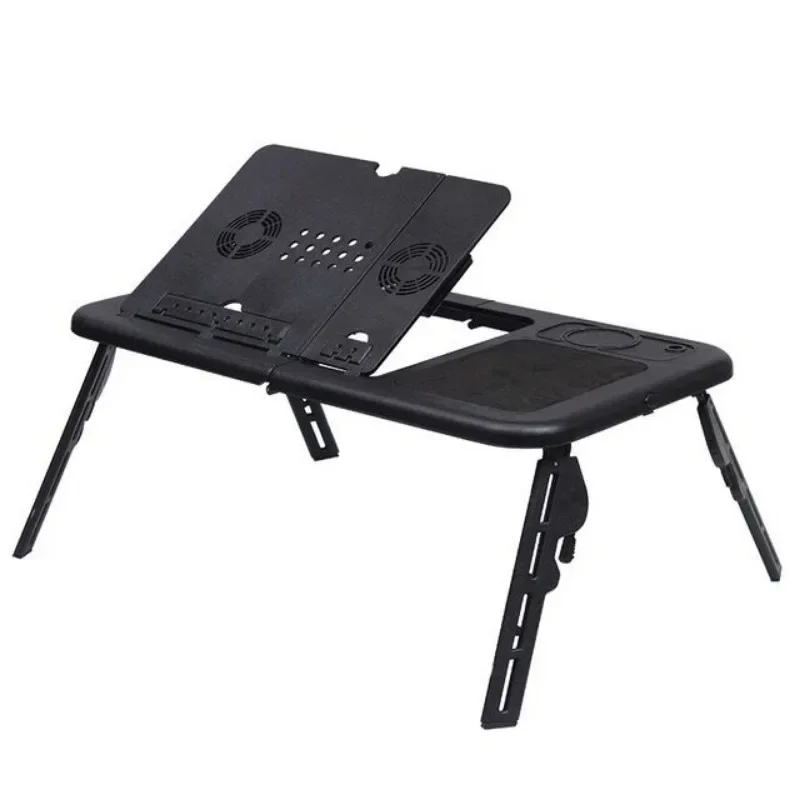 Laptop desk bed multifunctional adjustable table usb cooling fan portable folding lap desk
