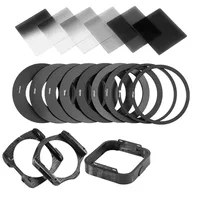 Walkingway Polarizing Filter Cokin P Series Filter Holder ND 2 4 8 16 Square Gradient Filter Camera Hood Adapter Rings for DSLR 2