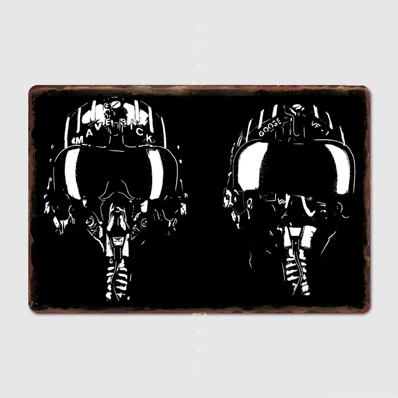 

Top Gun Metal Plaque Poster Club Home Bar Cave Classic Plaques Tin Sign Posters Room Wall Decor