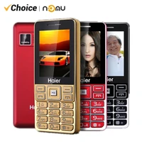 Haier M319 Push Button Mobile Phone Metal Frame 2.4" Dual Sim Bluetooth Flashlight MP3 Radio Camera BigHorn Cheap Cellphone 1