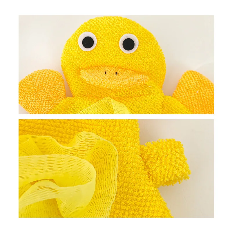 Cartoon Baby Bath Brushes Shower Wash Cloth Towels Soft Fabric Strong Water Absorption Cute Animals Style Kids Care Accessories