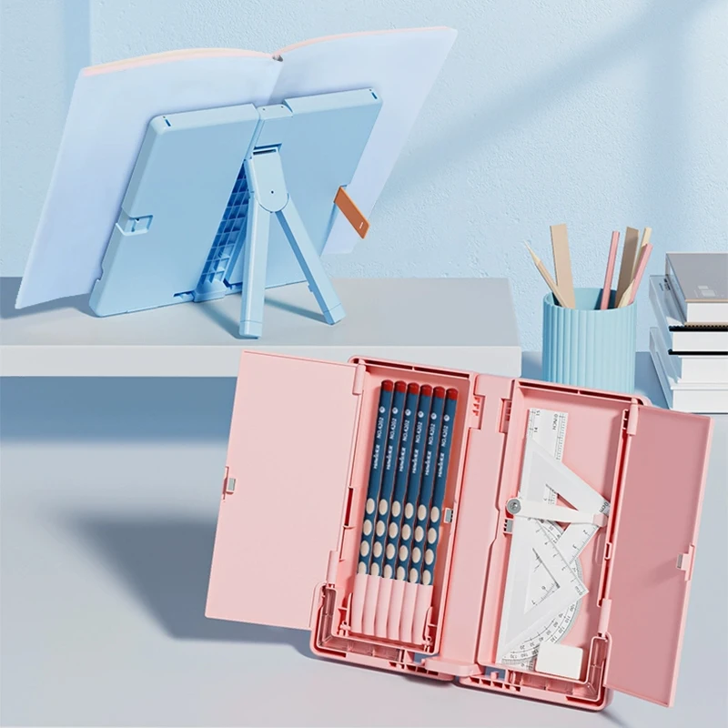 

TENWIN Penbox Reading Frame Portable Multifunctional Reading Stand Reading Support For Student Kid Writing Bracket Office Use