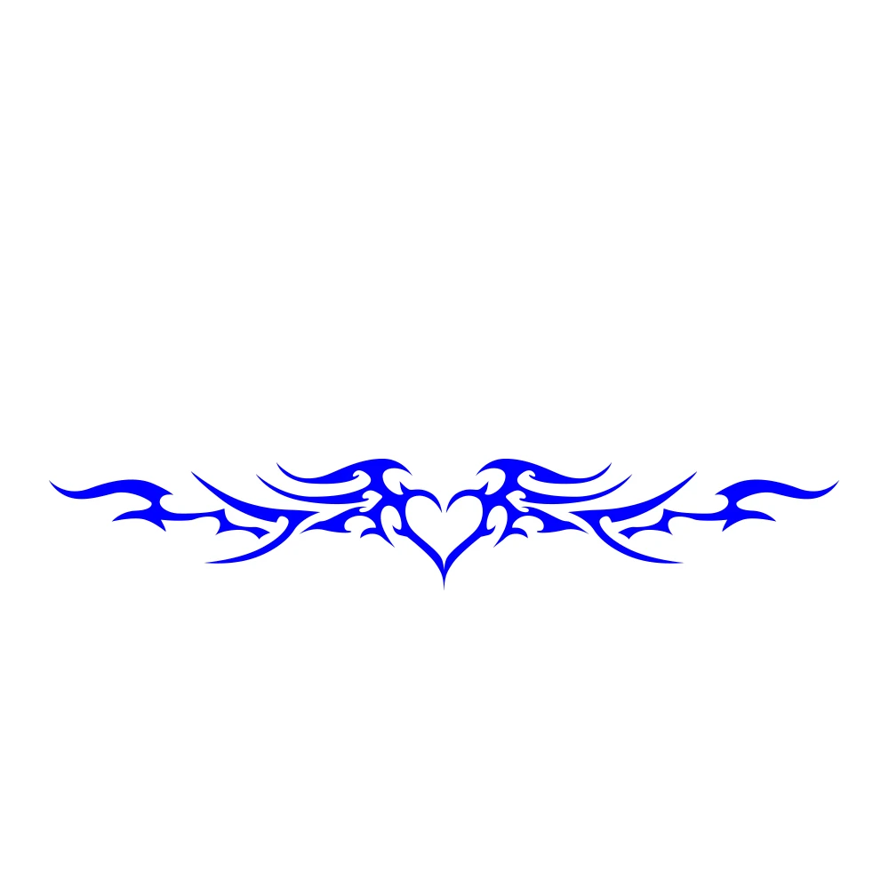 Fire Heart Wings Vinyl Car Decor Stickers - Stylish Auto Bumper and Window Decals