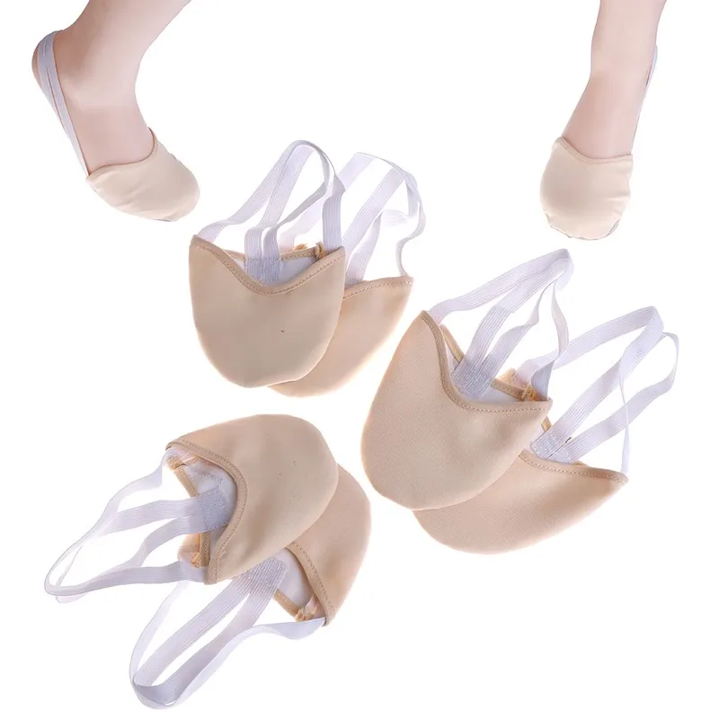 Half Length Rhythmic Gymnastic Shoes Roupa Ginastica Child Adult Gymnastics Pig Skin Sole Shoes Beige Dancing Dance gymnastics dance shoes