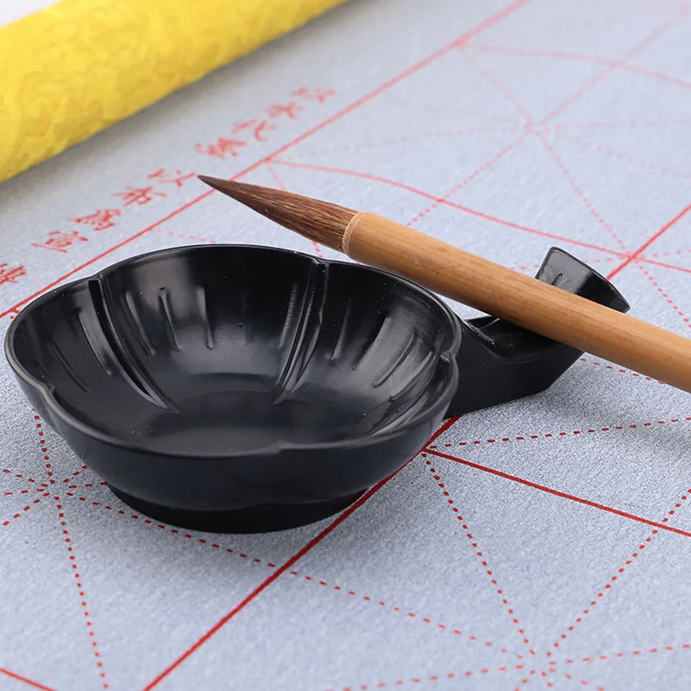 15Pcs 잉크 접시 플라스틱 잉크 플레이트 매화 펜 홀더 컬러 믹싱 트레이 서예 그림 도구 컬러 믹싱 트레이