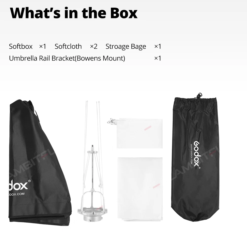 Godox SB-UE 80cm 95cm 120cm 휴대용 팔각형 우산 소프트박스 (보웬스 마운트 스튜디오 플래시 소프트박스용 허니콤 그리드 포함)