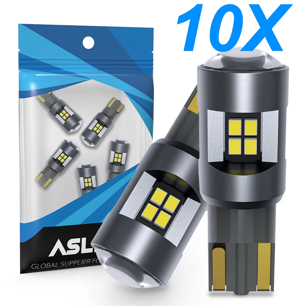 

10x W5W T10 светодиодный CANBUS без ошибок W5W 12V 3W 1500Lm сверхъяркая внутренняя сторона автомобиля светильник 194 2016 16SMD автомобильная лампа белый Янтарный красный