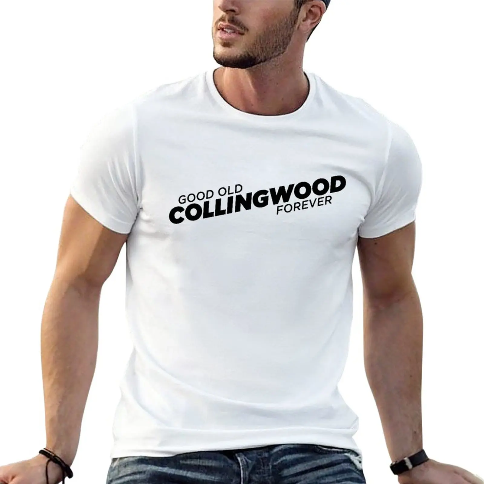 New Good Old Collingwood, Forever T-Shirt Moda Coreana Summer Top Top T-Shirt Oversize Da Uomo Magliette Grandi E Alte