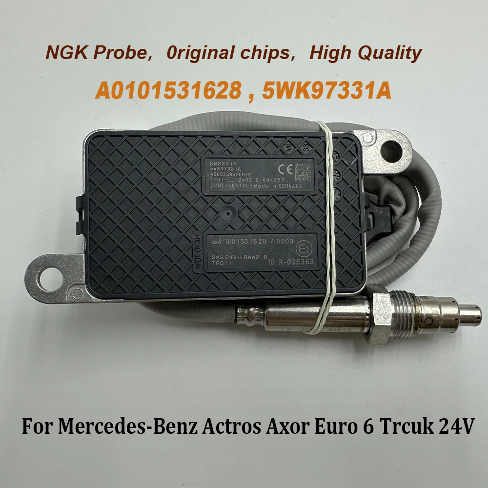 Nuovo A0101531628 Muslimfor Ngk Probe Nox Sensor 0101531628 Per Mercedes-Benzz Actros Axor Euro 6 Trcuk 24V Chip Di Alta Qualità