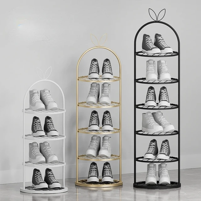 Zapatero de entrada Simple para el hogar, organizador multicapa, armario de zapatos  para niños, dormitorio pequeño y estrecho, soportes de Metal para zapatos -  AliExpress