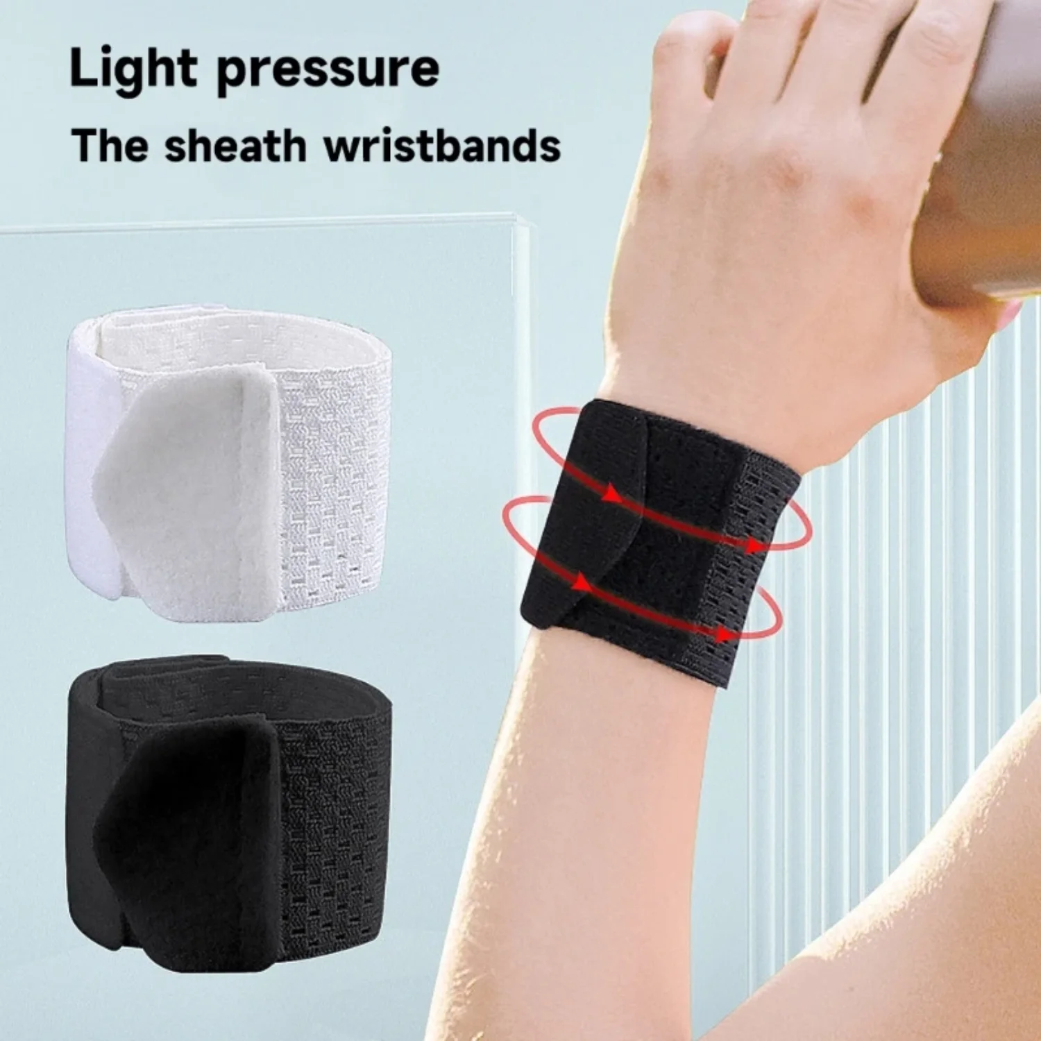 Adjustable Soft Wristbands Wrist Support Bracers Gym Sports Wristband Carpal Protector Breathable Wrap Band Strap Safety