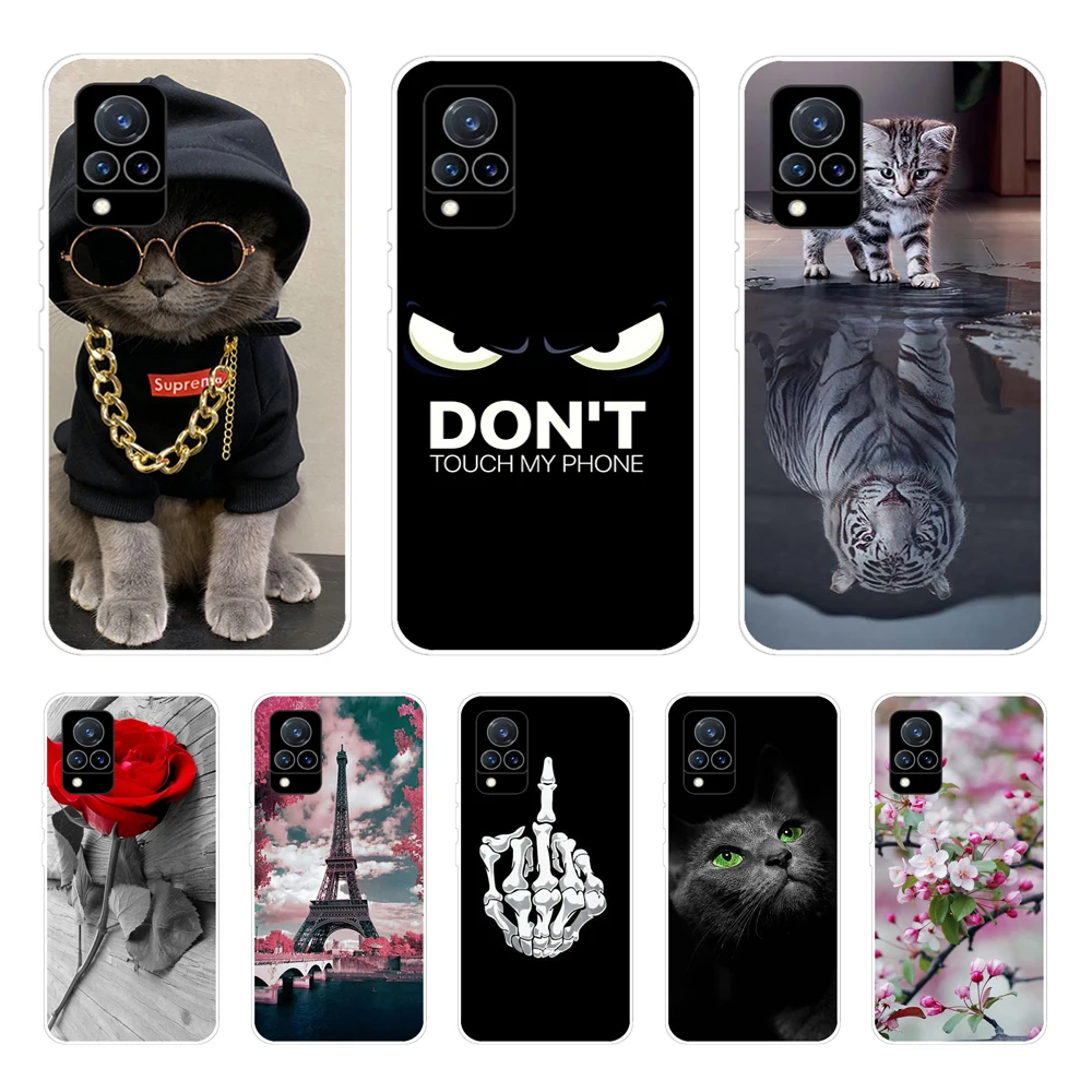 Per Vivo V21 5G Caso V 21 Silicone Cover Posteriore Cassa Del Telefono Per Vivo V2050 Vivov21 5G Casi Paraurti Morbido Coque Per Vivo V21 5G Fondi