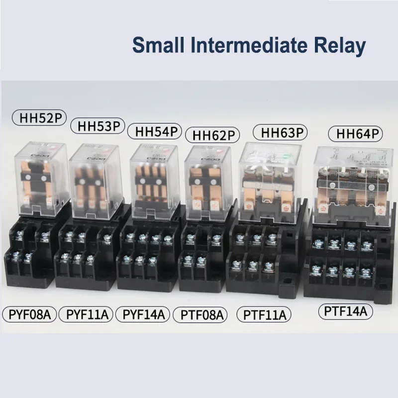 10 шт., маленькие промежуточные реле HH52P HH53P HH54P HH62P HH63P HH64P 12V24V220V MY2NJ MY3NJ MY4NJ ACDC