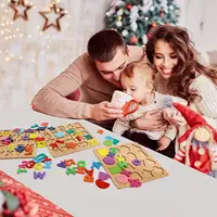 Wooden Puzzles Toys for Kids 3 Year Alphabet Numbers Children Montessori Educational Learning Toys abc Letters Preschool Gift 2