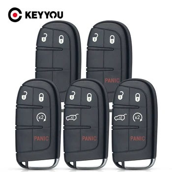 KEYYOU 2/3/4/5 BT portachiavi per auto per Chrysler per Jeep Grand Cherokee Dodge Ram 1500 Journey Charger Dart Challenger Durango Fiat