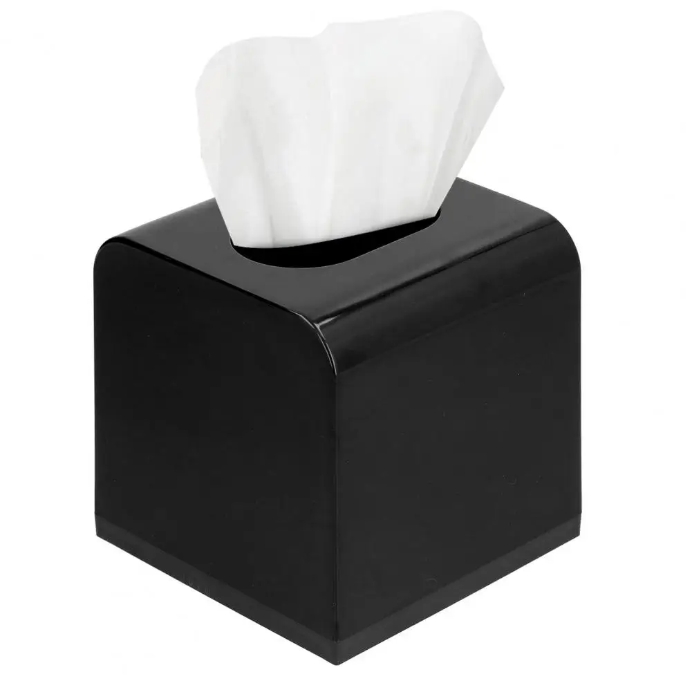 Functional Tissue Box Cover Decorative Cube Tissue Holder Dispenser with Capacity Durable Construction Solid for Easy for Home 3