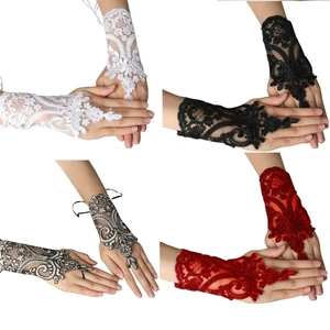 Кружевной браслет с вышивкой, украшения для вампиров, ювелирные изделия, перчатки невесты в средневековом стиле для женщин, ювелирные изделия для косплея в стиле стимпанк