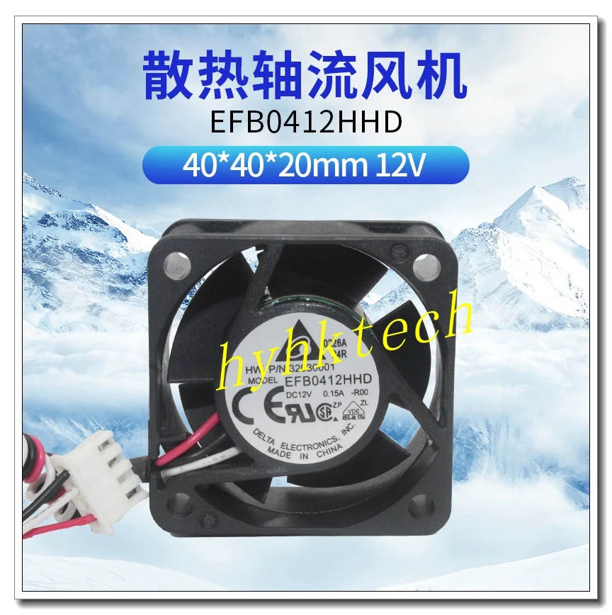 

EFB0412HHD 12 В 0.15A 4020 4 см для охлаждающего вентилятора H3CSwitch