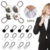12pcs Collar Extension Piece Metal Button Jeans Pants Waistband Elastic Shirt Set Tie Neck Expander Extension Buckle Accessories 1