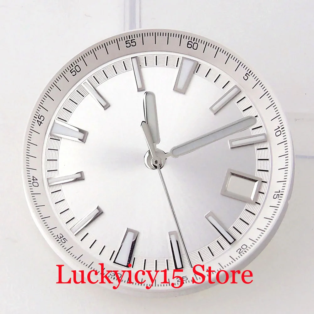 Enhanced Stainless Steel Watch Case with Sapphire Glass Back and Push-Pull Crown, 41MM