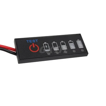 Indicatore di alimentazione della batteria al litio 18650 Tester di carica della piastra di capacità agli ioni di litio Lipo 1S-7S Batteria al piombo 12V