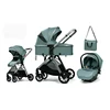 3 in 1 multifunctional baby stroller equipped with car seats for sitting and lying down, lightweight and comes with a mommy bag 1