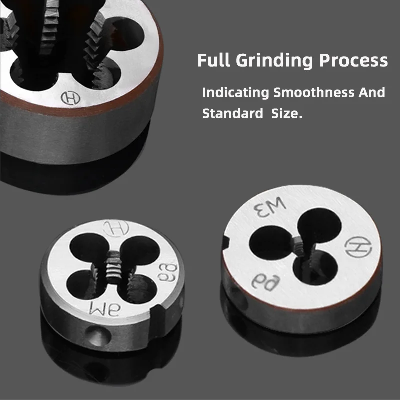 SIQICNC Right Hand Thread Die 1pcsM1 M2 M3 M4 M5 M6 M7 M8 M9 M10 M11 M12 M13 M14 M15 M16 Metal Thread Tool Metric Die thread die