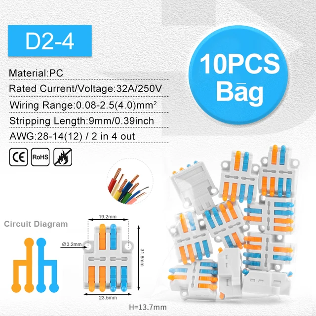 D2-4 10PCS