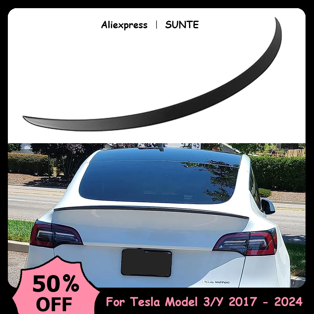 For Tesla Model Y ABS Carbon Fiber Wings Original High-performance Spoiler Model 3-Highland Exterior Accessories car rear wing spoiler