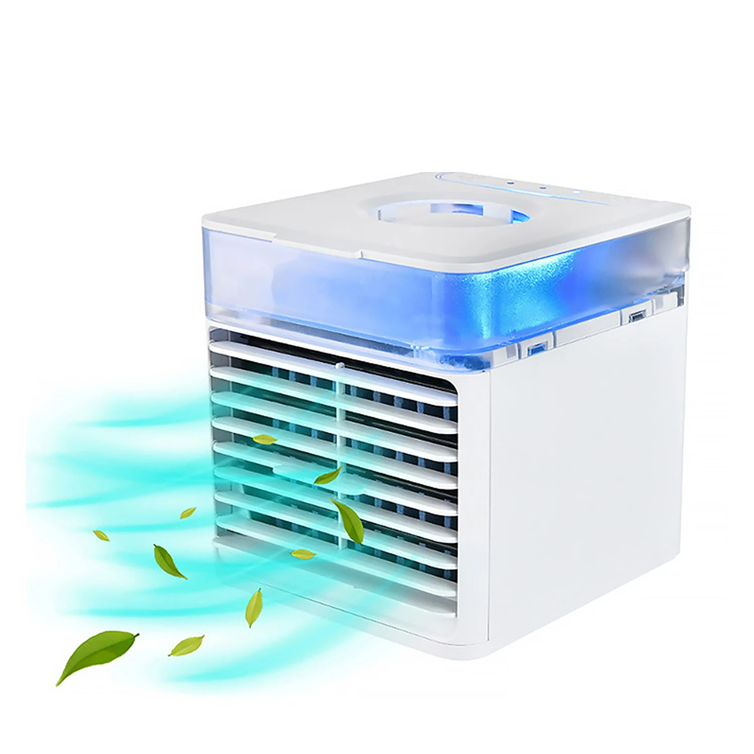 

Air Cooler Evaporative Humidifier Cooling Fan 3 in 1 USB Mobile Desk Cooler
