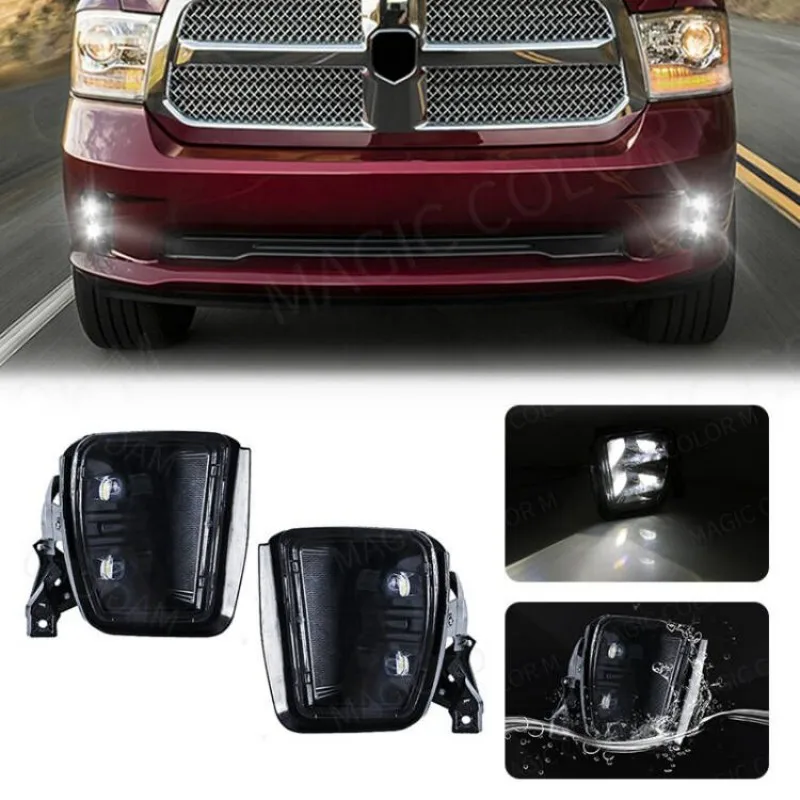 

Светодиодный Противотуманные фары для Dodge Ram 1500 2013 2014 2015 2016 2017 2018 2019, противотуманные фары, передний бампер, водонепроницаемые автомобильные аксессуары 12 В