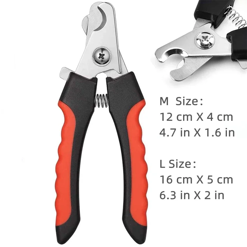 Pro Pet Nail Clipper with Safety Guard - Stainless Steel Grooming Tool