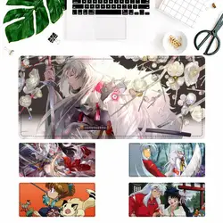 Venda quente inuyasha mouse pad gamer teclado maus almofada mesa tapete do mouse acessórios para overwatch