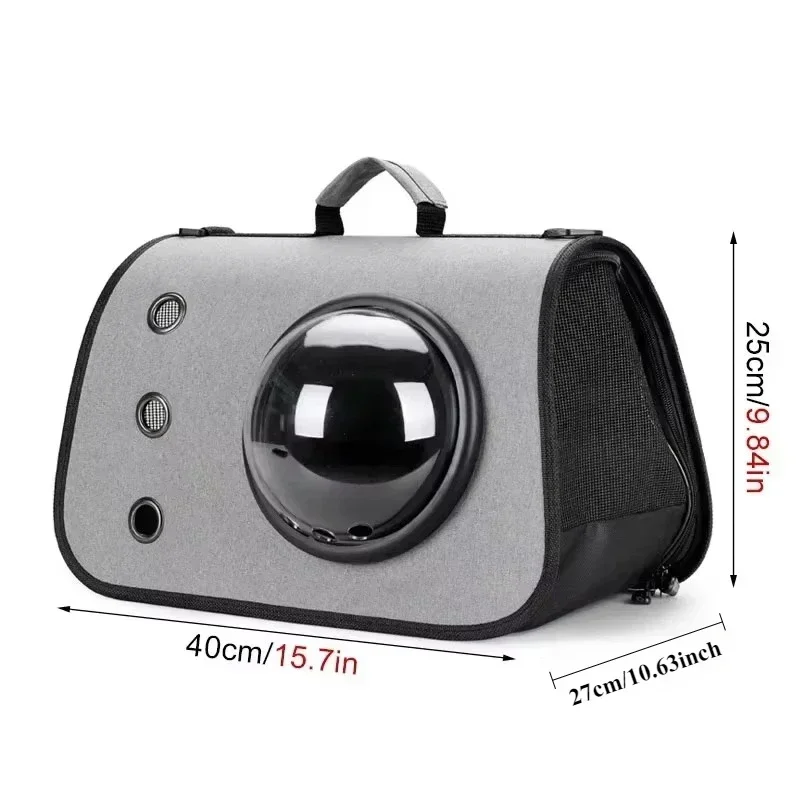 Portable Pet Travel Bag Transparent Foldable Breathable Cat Backpack Zipper Tote Bag Handheld Tote Carrying Pet Travel Essential pet carrier bag pet carrier backpack pet bag