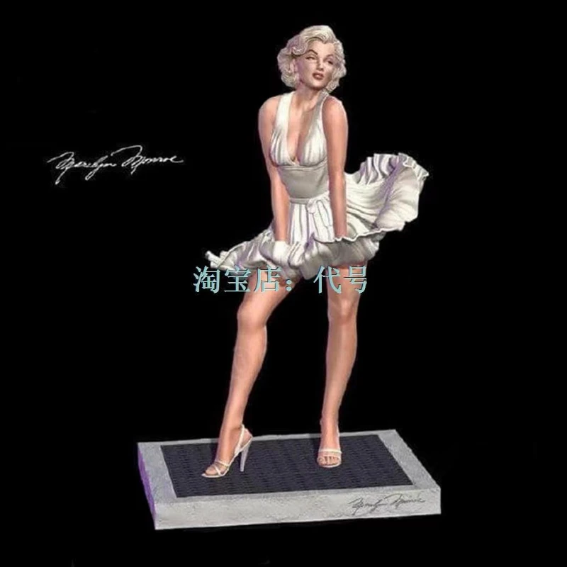 

Marilyn Monroe Resin Figure Full 1/24 Scale 75mm Model Kit Diy Miniatures GK Unassembled and Unpainted Diorama Toys