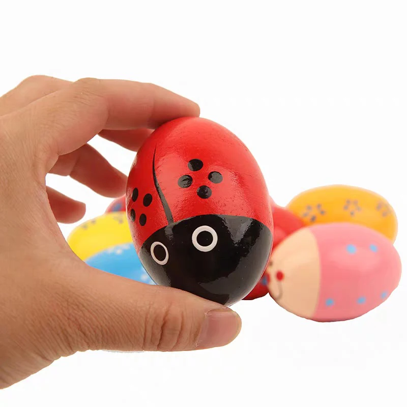 Wooden Musical Instrument Toys for Kids Montessori Baby Rattles Music Percussion Instruments Educational Toy Gift for Boys Girls 5