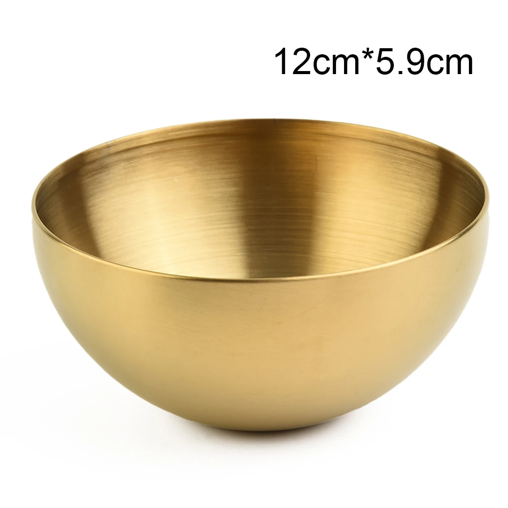 

Stainless Steel Bowl 12/15/20cm Multipurpose Salad Soup Noodles Cooking Bowl Double Structure Anti-scald Kitchen Tableware