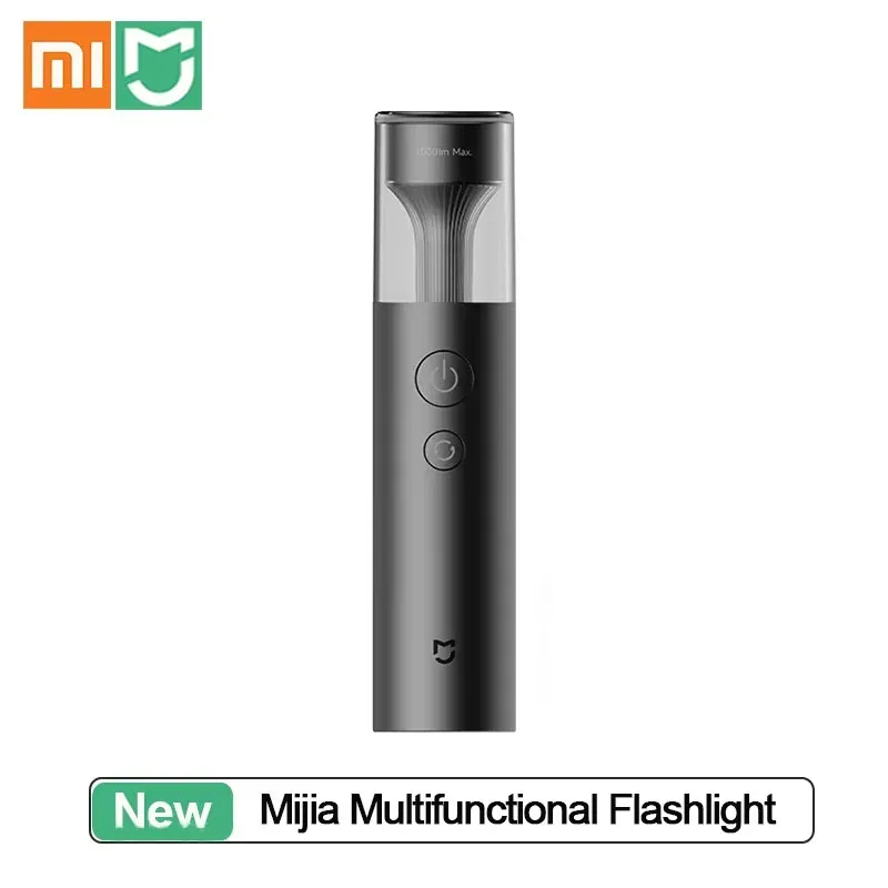 New Xiaomi Mijia Multifunctional Flashlight Portable Electric Torch IP65 Waterproof 3100mAh 1000lm Emergency Lighting