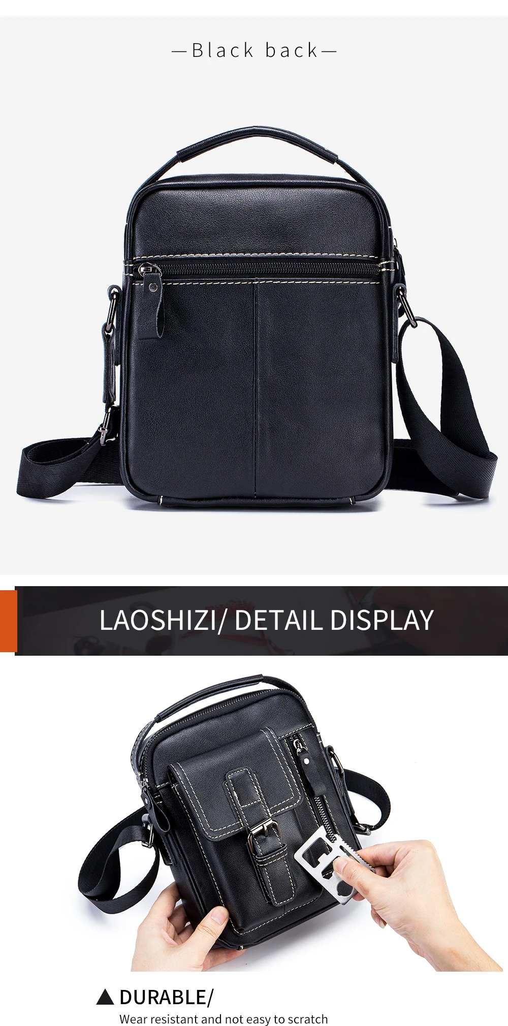 Men's Genuine Cowhide Leather Crossbody Bag - Vintage Vertical Shoulder 10 S90711c790cc0408988b7b011348c5cdaQ