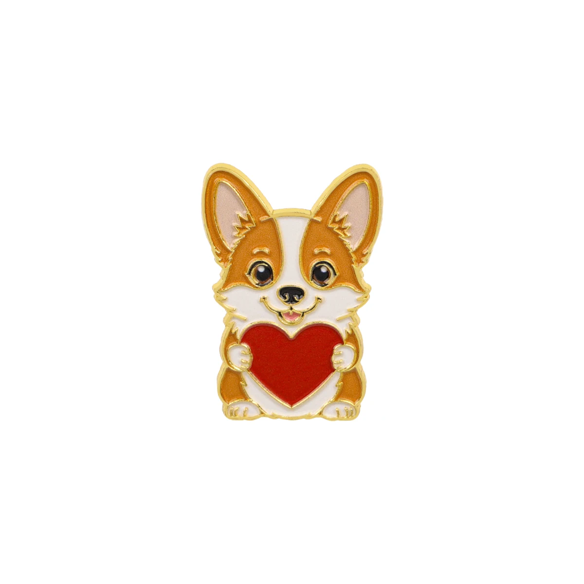 Charming Cartoon Animal Enamel Pin Brooch - Adorable Puppy Otter Design for Backpacks and Clothing Accessories