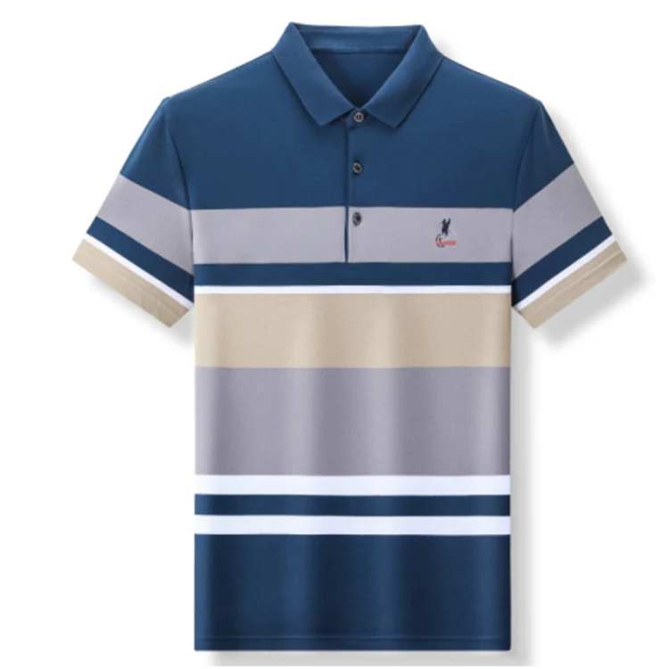 Summer New Men Polo Shirt High Quality brand cotton Short Sleeve men's polo shirt Business casual striped shirt polo men tops 11 S90713b2220e344bfadd0b64cfd7608db0
