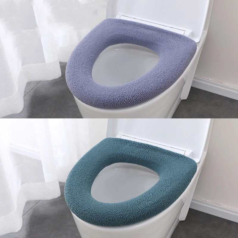 2 팩 현대 스타일 화장실 커버 링 사계절 가정용 빨 수있는 변기 쿠션 탄성 두꺼운 범용 화장실 매트