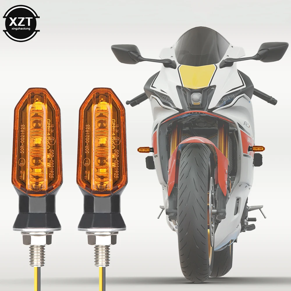 Frecce LED Moto Sequentiali Con Effetto Scorrevole - Set Da 2 (M8) + 2 Resistenze - Omologate ECE - Adattabili A BMW, Yamaha, Honda, Ducati