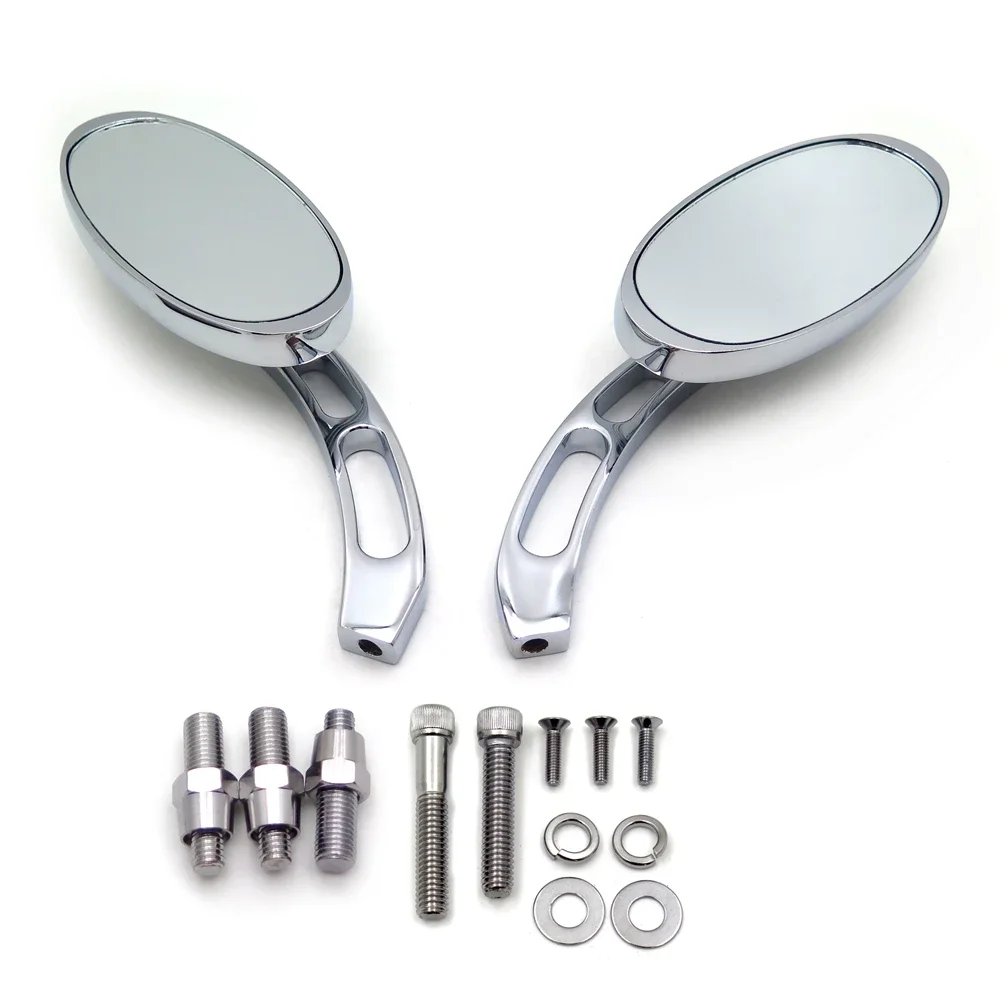 

Oval Chrome Side Mirror for Harley Davidson Softail/Fat Boy/Big Dog/Titan/Iron Horse/Ultra Aftermaket Motorcycle Parts