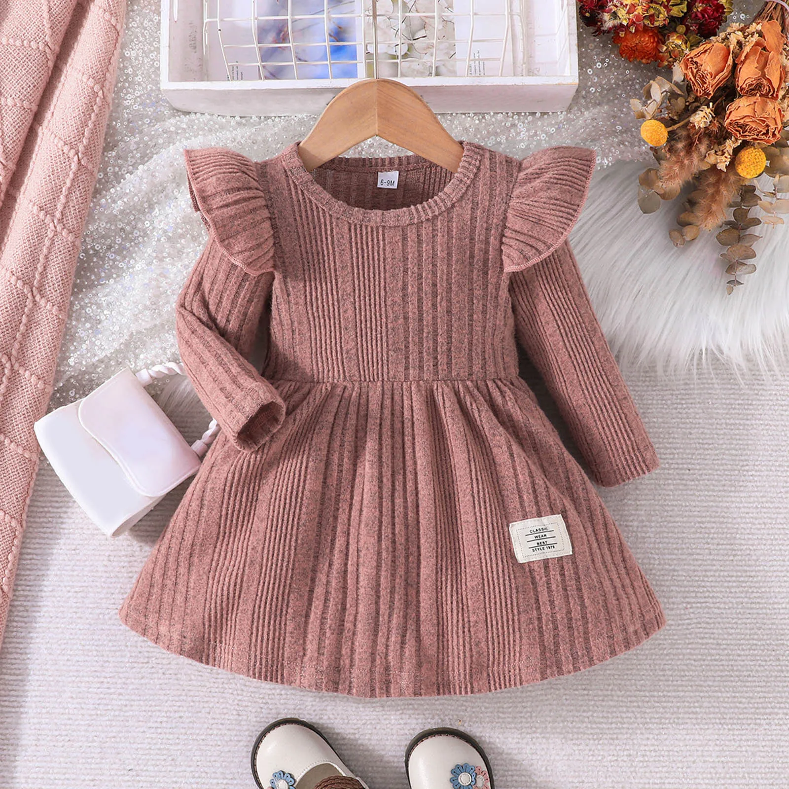 Newborn Baby Full Sleeve Dress Newborn Baby Girl Baby Bodysuit Long Sleeve Brown Baby Girl Dress Newborn Baby Full Sleeve Dress Newborn Baby Girl Baby Bodysuit Long Sleeve Brown Baby Girl Dress