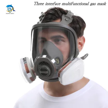 Maschera antigas multiuso 6800 a tre porte spruzzo industriale filtro sostituibile insetticida di vernice spray per saldatura a vapore organico