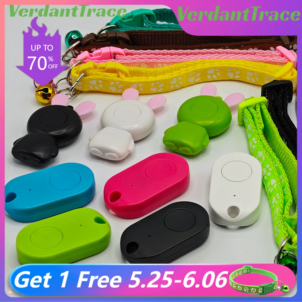 Mini Smart GPS Tracker Finder Locator Wireless Bluetooth Anti Lost Alarm Sensor Device Collar For Key Cat Pets Dog Accessories