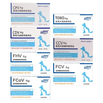 Canine Distemper/Adeno Test for Dogs Cats Easy and Effective Test Pet CPV / CDV / FHV / FCOV / Toxo / CCV / FCV Test 1