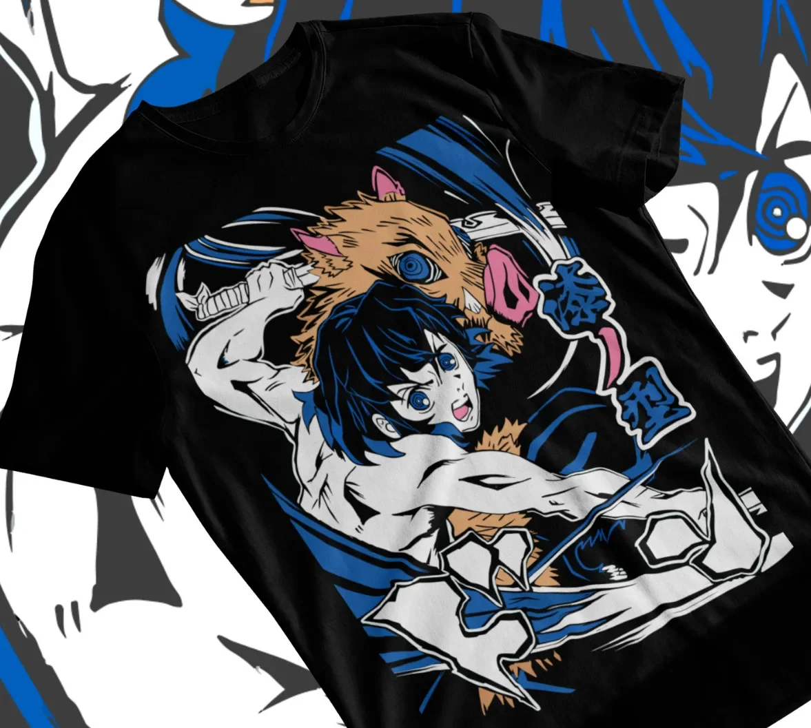 

Футболка Inosuke Hashibira, мягкая футболка Kimetsu no Yaiba Demon Slayer Манга