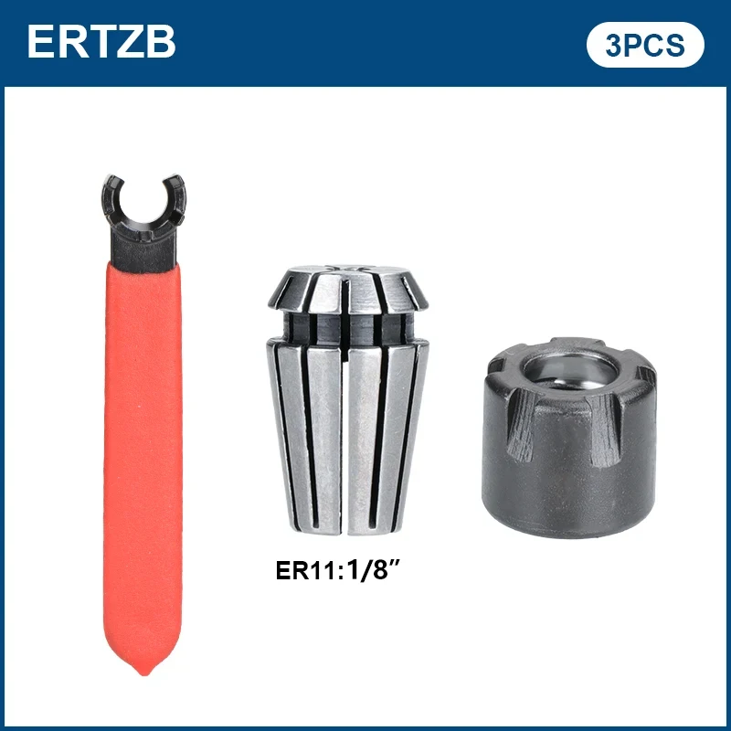 Xcan Werkzeug halter er Spann zangen futter er11 er16 er20 Schaft mit m Typ schwarz er Mutter mit Spann zangen schlüssel für CNC-Drehmaschine fräsen – Detail 5